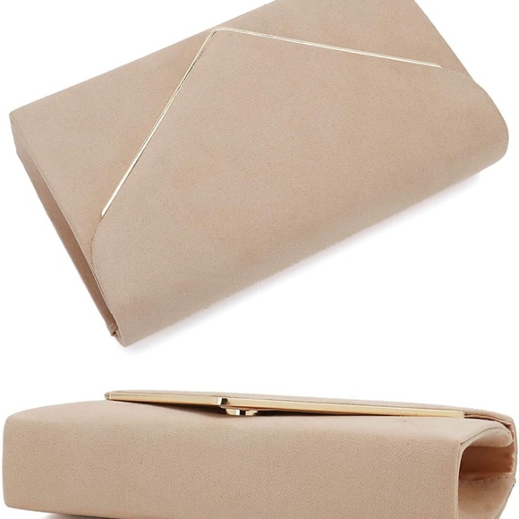 Charming Tailor Faux Suede Clutch Bag - Picture 3 of 7